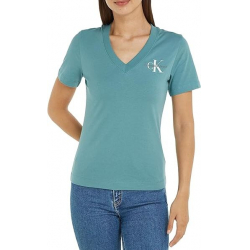 Calvin Klein Jeans Monogram V-Neck T-Shirt | J20J221429CAX