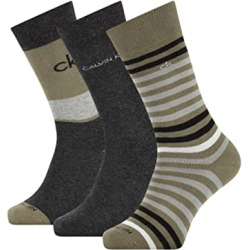 Chollo - Calvin Klein Multi Stripe Calcetines hombre Pack 3 pares &vert; 100003014