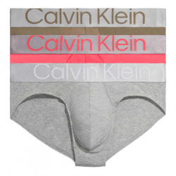 Chollo - Calvin Klein Steel Cotton Briefs 3-Pack &vert; 000NB3129AC7Z