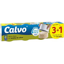 Chollo - Calvo Atún Claro en Aceite de Oliva 65g (Pack de 4)