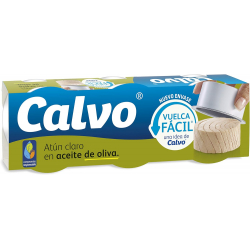Calvo Atún Claro en Aceite de Oliva 65g 3-Pack