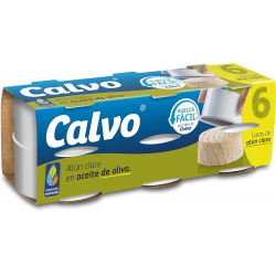 Calvo Atún Claro en Aceite de Oliva 65g (Pack de 6)