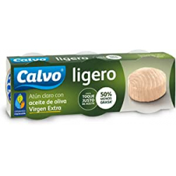 Chollo - Calvo Ligero Atún Claro con Aceite de Oliva Virgen Extra 60g (Pack de 3)