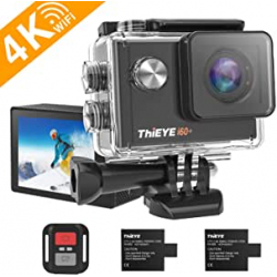 Chollo - C&aacute;mara de Acci&oacute;n ThiEYE i60&plus; Wifi 4K 30fps con 2 Bater&iacute;as y Mando Remoto