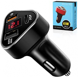 Chollo - Cargador de coche Manli EL-3 USB-C QC3&period;0 PD 41W