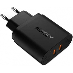Chollo - Cargador de pared dual Aukey PA-T16 QC3&period;0 39W
