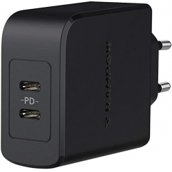 Chollo - Cargador de pared Rampow USB-C 45W PD QC3.0 - RBA04-ES