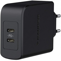 Chollo - Cargador de pared Rampow USB-C 45W PD QC3&period;0 - RBA04-ES