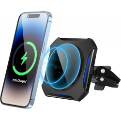 Chollo - Cargador Inal&aacute;mbrico para Coche&comma; Sewowibo Carga Inal&aacute;mbrica para Coche&comma; mag Safe Auto i Phone16&sol;15&sol;14&sol;13 Pro&sol;Pro MAX&sol;Series&comma; Cargador Inal&aacute;mbrico para