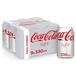 Coca-Cola Light Lata 33cl (Pack de 9)