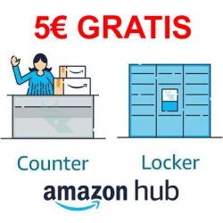 Chollo - Código promocional de 5€ con Amazon Hub