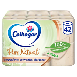 Chollo - Colhogar Papel Higiénico Pure Natural 6 rollos (Pack de 7)