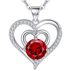 Cosie Lily Hearth Necklaces Red