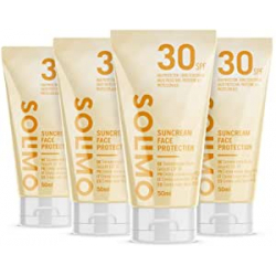 Chollo - Crema solar facial Solimo FPS30 Pack 4x 50ml