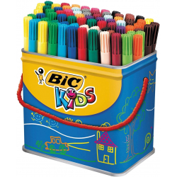 Chollo - Cubo 84 Rotuladores BIC Kids Visa