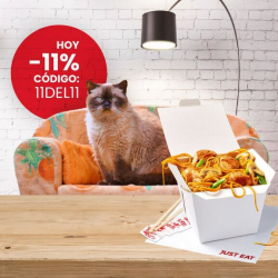 Chollo - Cup&oacute;n 11&percnt; de Descuento para Just Eat