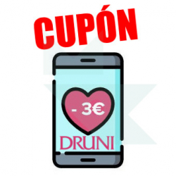Cupón descuento -3€ para Druni