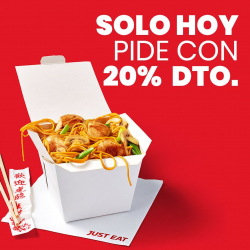 Chollo - Cup&oacute;n Just Eat &lpar;-20&percnt;&rpar;