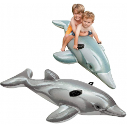 Chollo - Delfín hinchable acuático con 2 asas Intex 58535NP  175cm