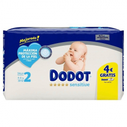 Chollo - Dodot Sensitive Pa&ntilde;ales Talla 2 4-8kg 39 Unidades