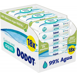 Dodot Toallitas Aqua Pure 48 unidades (Pack de 18)