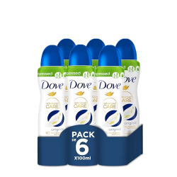 Dove Advanced Care Original  Desodorante Spray 100ml (Pack de 6)