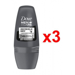 Chollo - Dove Men+Care Invisible Dry Roll-On Pack 3x 50ml