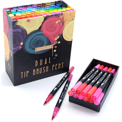 Chollo - Dual Tip Brush Pens 72 Rotuladores &vert; GC-72B