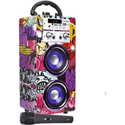 Chollo - Dynasonic Karaoke 025 Altavoz TWS BT5.0 (3.ª gen) con Karaoke + 1 Micrófono