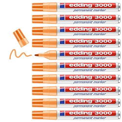 edding 3000 Naranja Claro (Pack de 10)