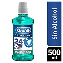 Enjuague Bucal Oral-B Pro-Expert Limpieza Profunda (500ml)