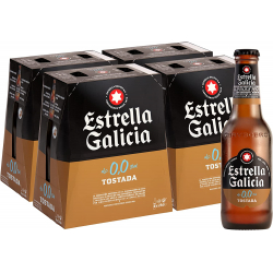 Chollo - Estrella Galicia 0,0 Tostada Botella 25cl (Pack de 24)