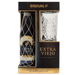 Chollo - Estuche de Regalo Brugal Extra viejo con Vaso