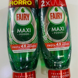 Chollo - Fairy Maxi Poder detergente lavavajillas a mano 2x440ml