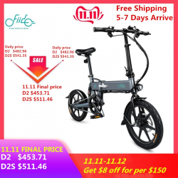 Chollo - FIIDO D2 Bicicleta eléctrica plegable 36V [Envío desde España]