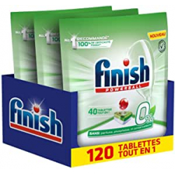 Chollo - Finish 0% Pack 3x 40 pastillas