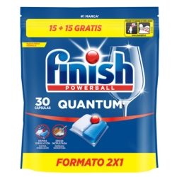 Finish Quantum Pastillas Lavavajillas 15&plus;15 Gratis 30 Uds