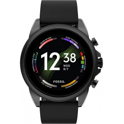Fossil Gen 6 Silicona Negra 44mm | FTW4059