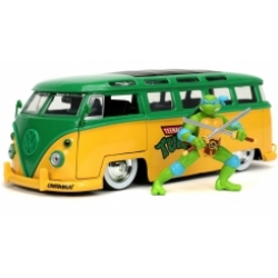 Chollo - Volkswagen Bus 1962 & Leonardo Teenage Mutant Ninja | Jada 253285000