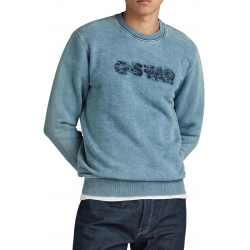 Chollo - G-Star RAW Distressed Logo Sweater &vert; D24410-D583-A587