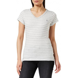 Chollo - G-Star RAW Eyben Stripe Slim V-Neck Light Grey &vert; D21314