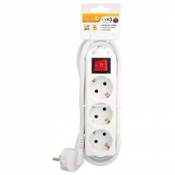 Chollo - Garza Basic Power Regleta 3 Tomas con Interruptor