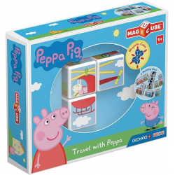 Geomag Magicube Pepa Pig Viaja con Peppa Pig | Toy Partner 00049