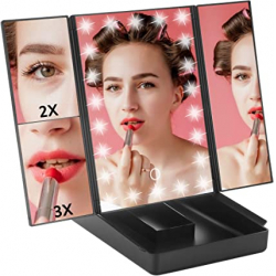 Geurike Espejo de maquillaje LED 1x 2x 3x