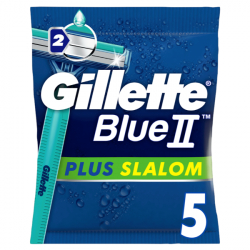 Gillette Blue II Plus Slalom maquinillas de afeitar desechables 5 Unidades
