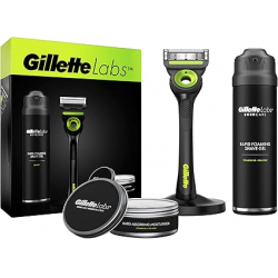 Chollo - GilletteLabs Pack M&aacute;quina &plus; Gel &plus; Crema Hidratante &plus; Stand