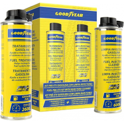 Goodyear Kit Pre-ITV Gasolina con Limpia Inyectores 300+300ml