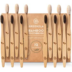 Chollo - Greenzla Cepillos de dientes de bambú Kit 12