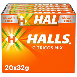 HALLS Cítrico Mix Stick 32g (Pack de 20)