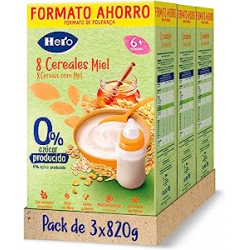 Chollo - Hero Baby Papilla 8 Cereales 820g (Pack de 3)